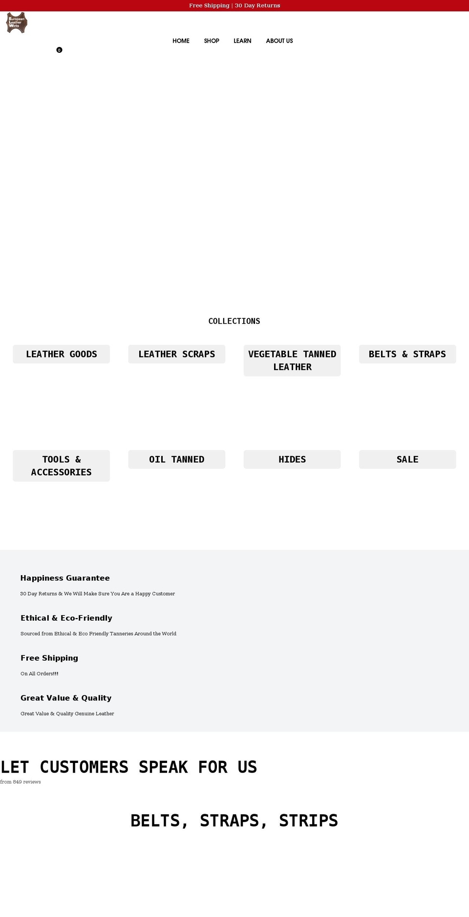 elwshop.com shopify website screenshot