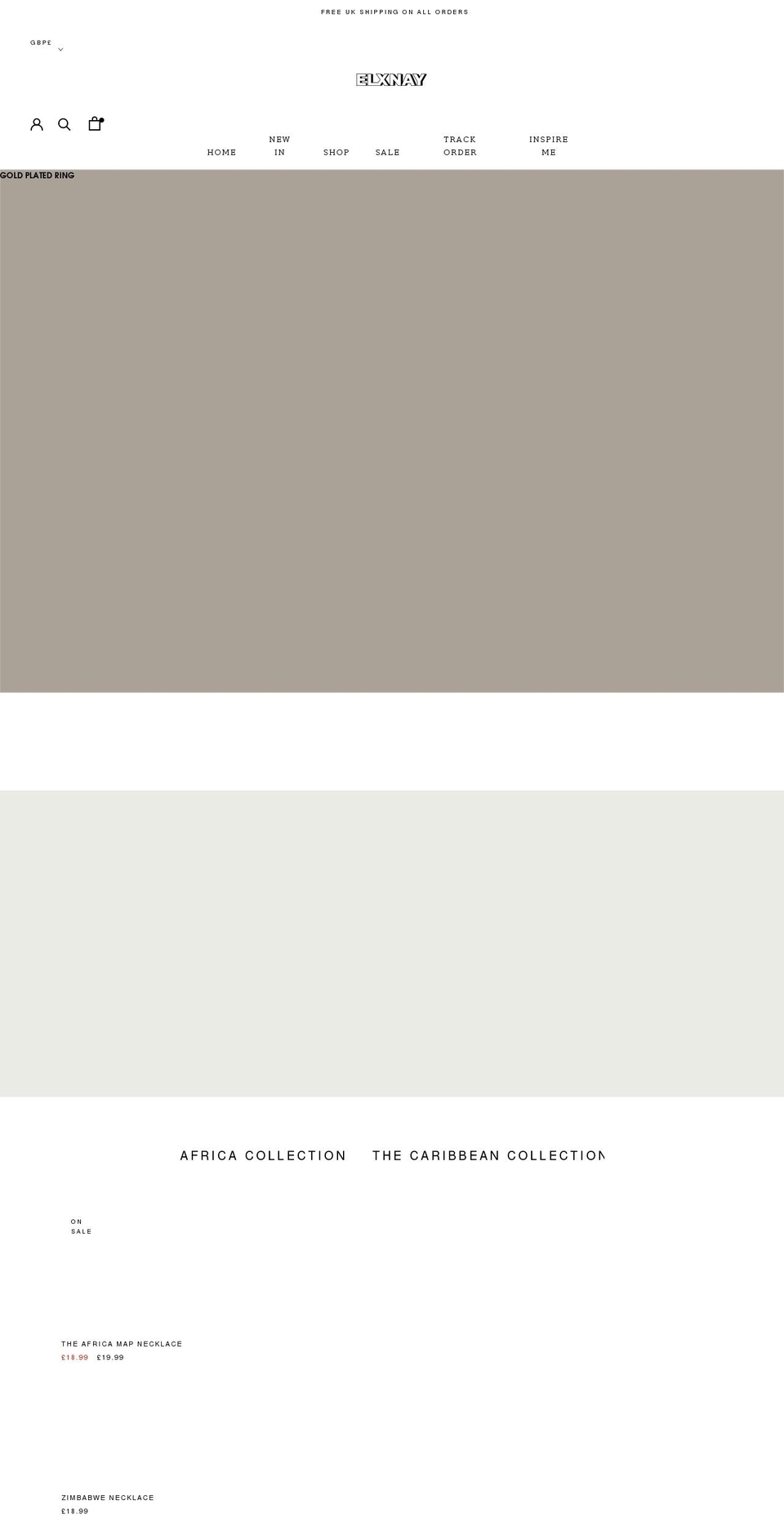 elxnay.com shopify website screenshot