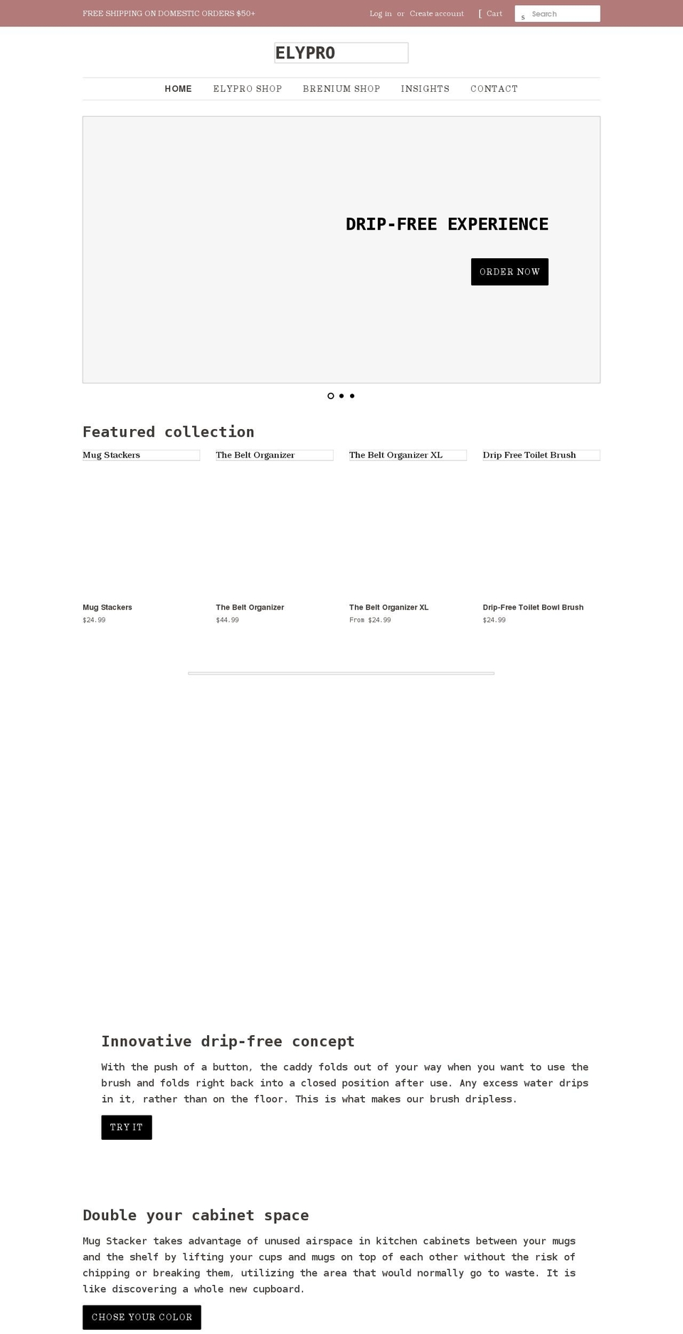 elypro.com shopify website screenshot