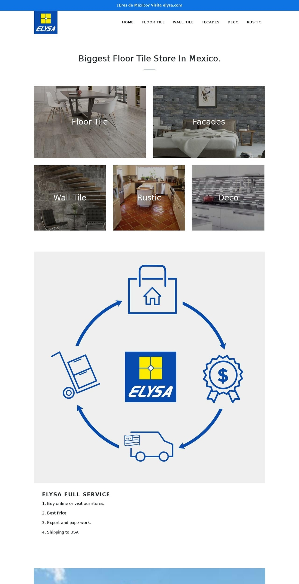 elysausa.com — Shopify storefront screenshot
