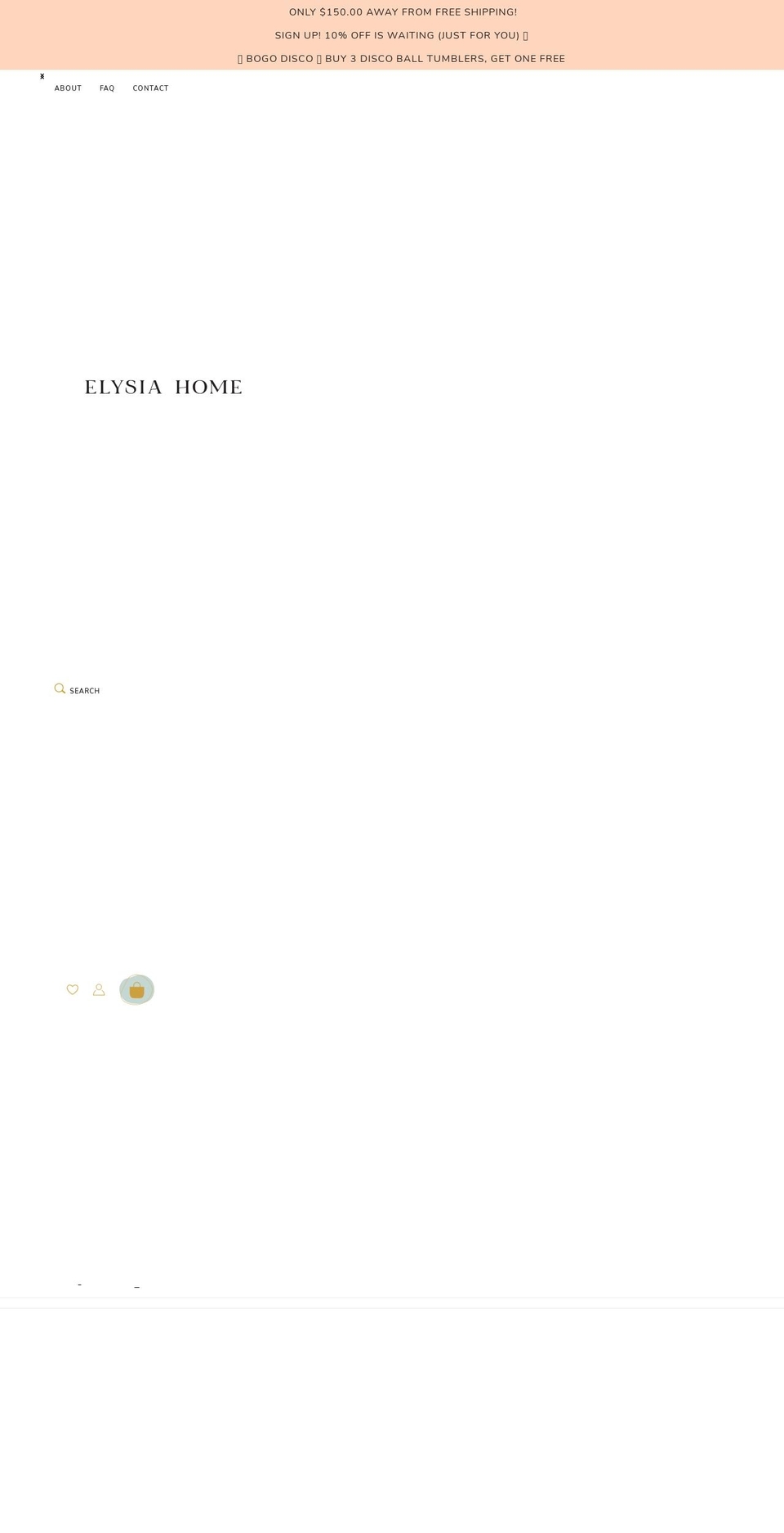 elysiahome.com shopify website screenshot