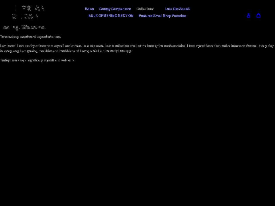 elysiancedar.com — Shopify storefront screenshot