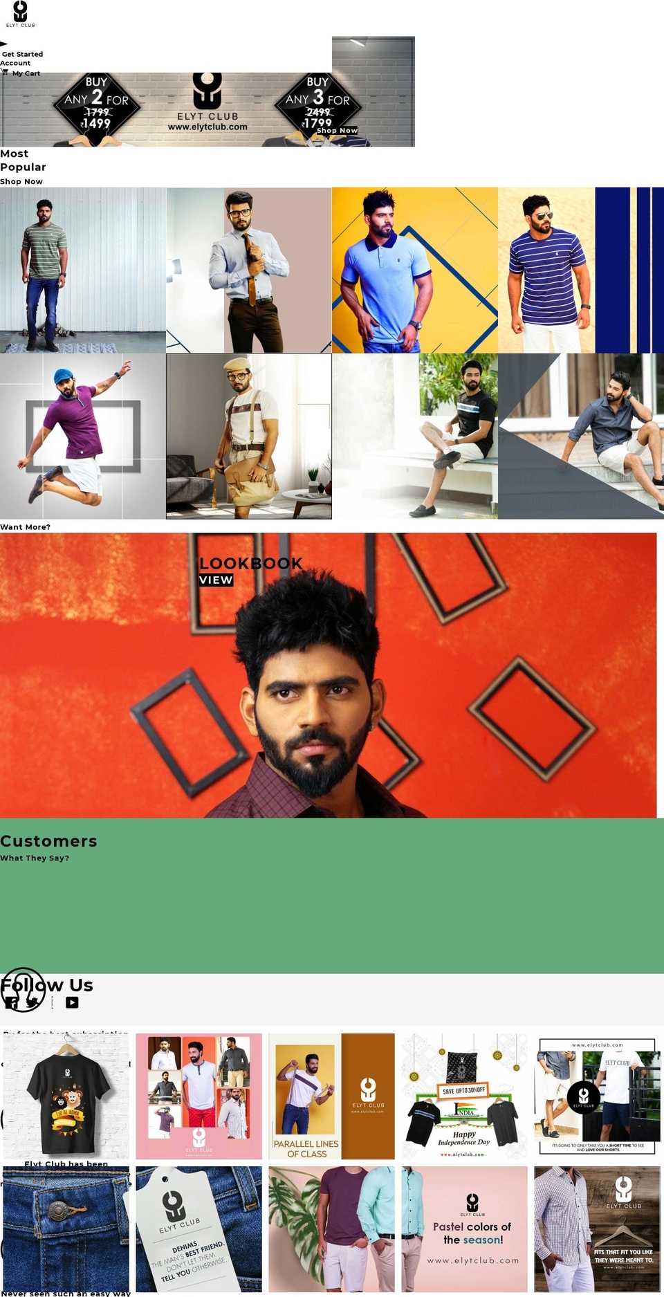 elytclub.com shopify website screenshot