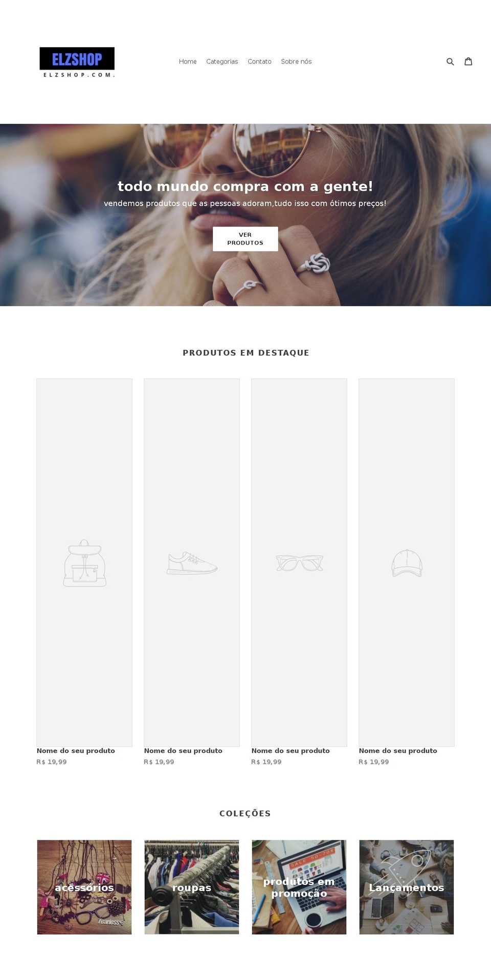 elzshop.com — Shopify storefront screenshot