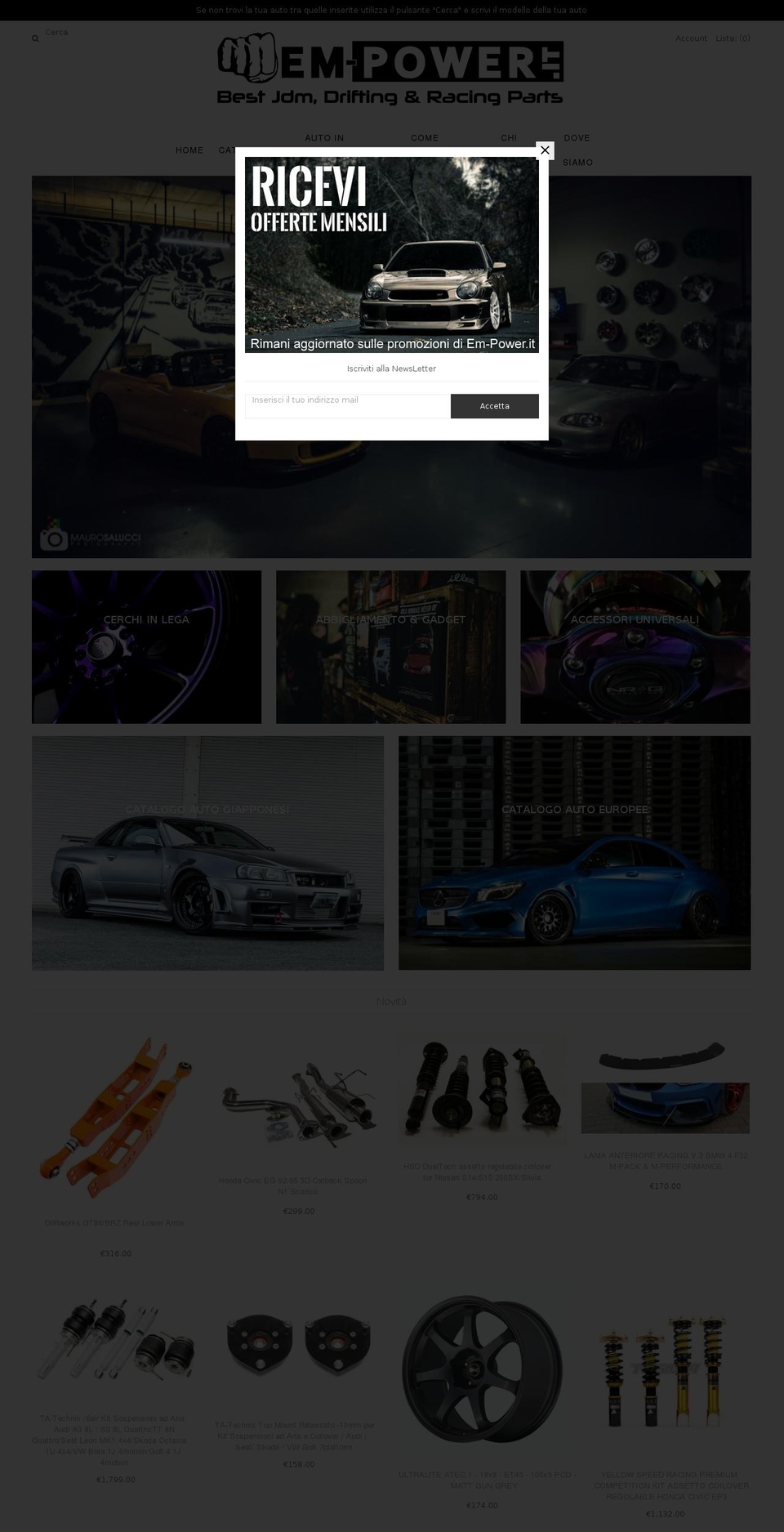 em-power.it shopify website screenshot