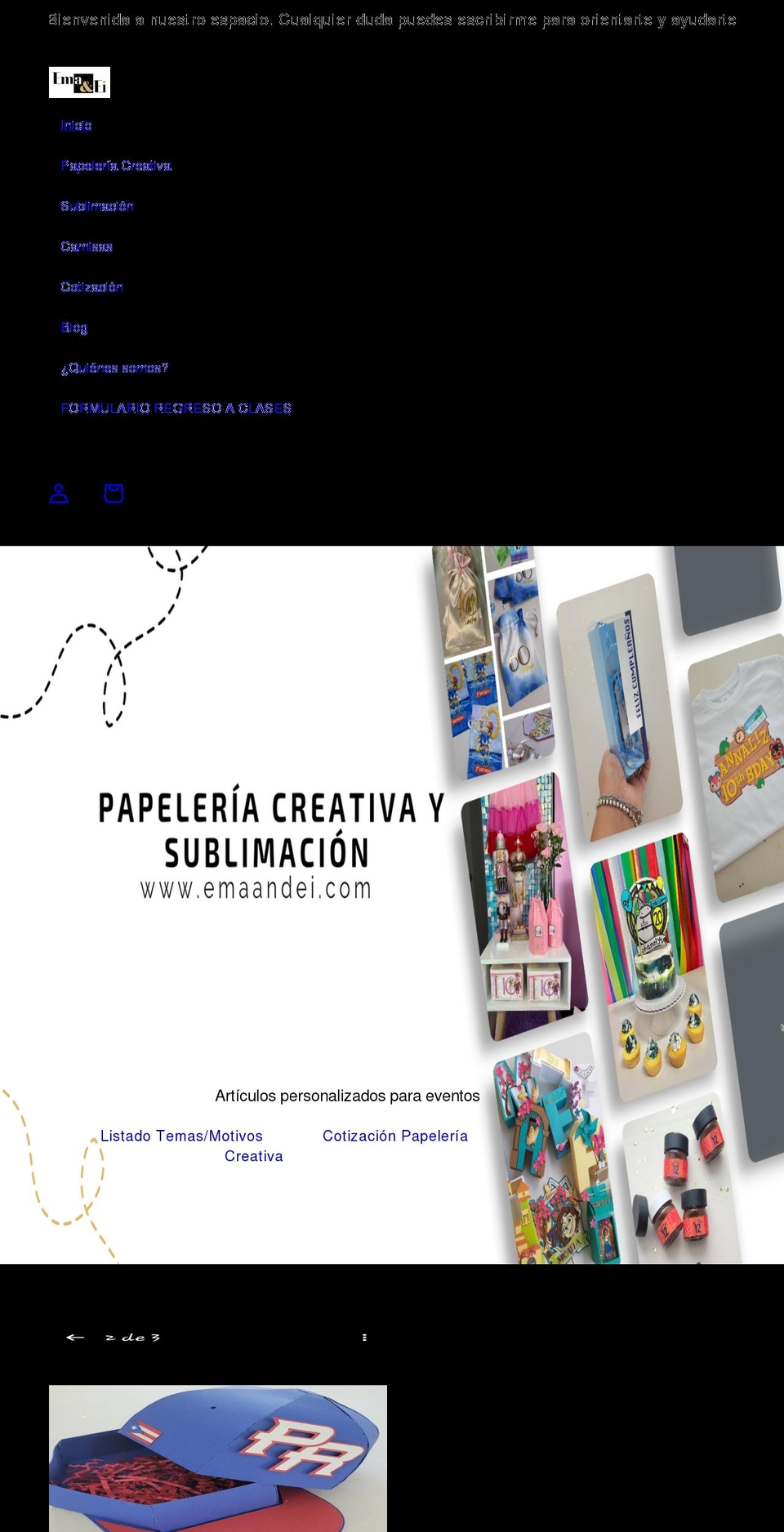 emaandei.com shopify website screenshot