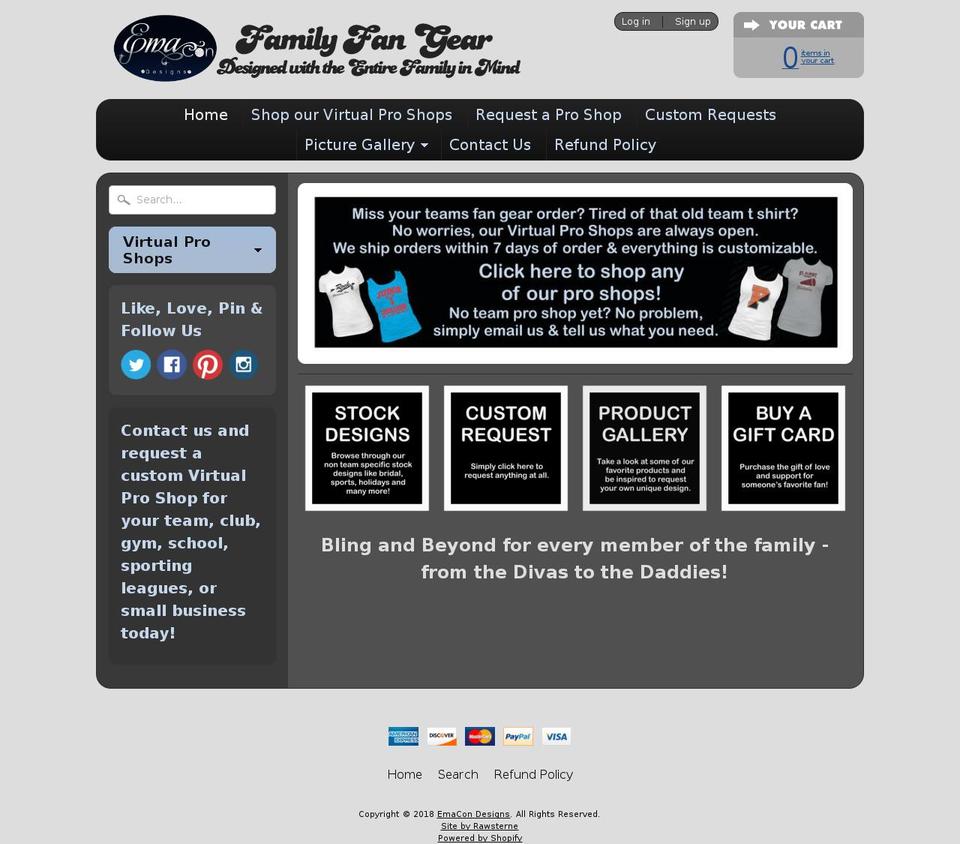 EmaCon Designs Store Shopify theme site example emaconllc.com