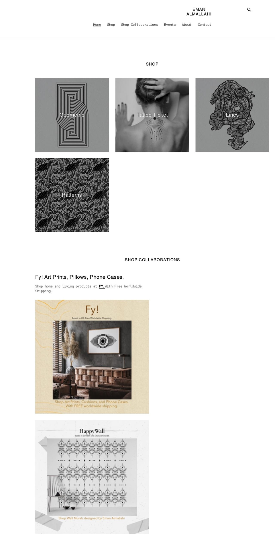 emanalmallahi.com shopify website screenshot