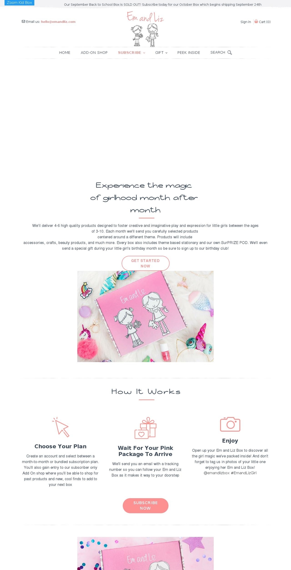 emandliz.com shopify website screenshot