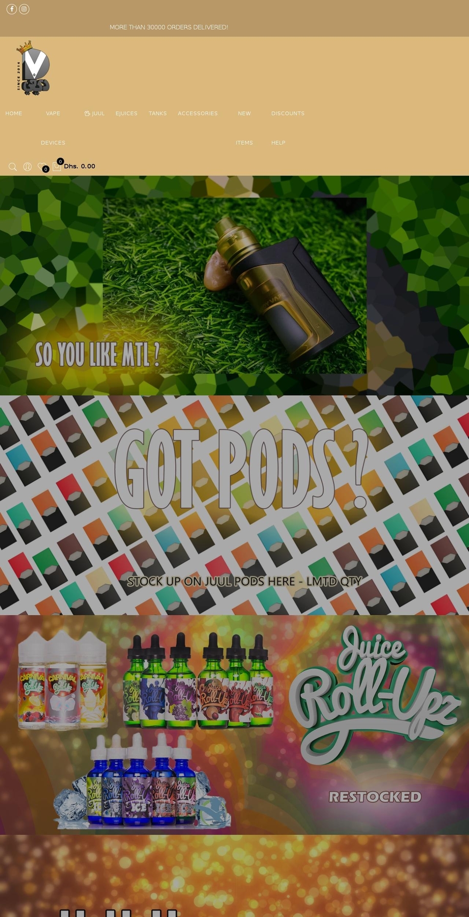 Gecko Theme Shopify theme site example emarativape.com