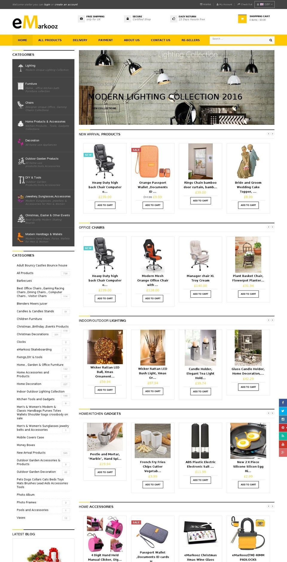 emarkooz.com — Shopify storefront screenshot