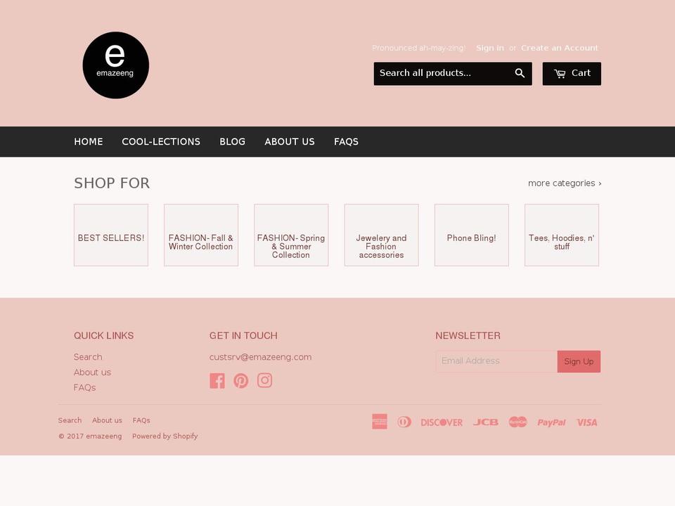emazeeng.com shopify website screenshot