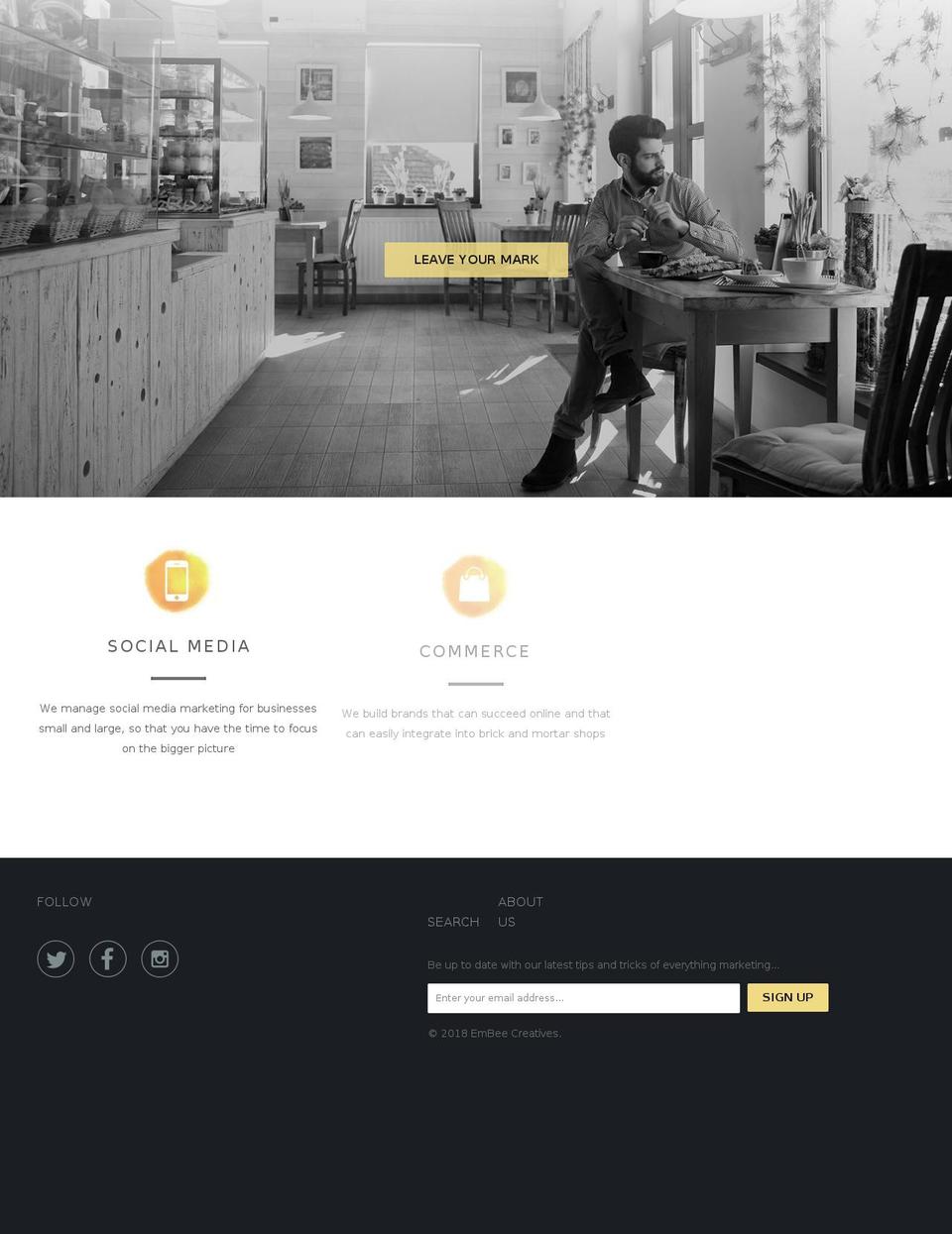 embeecreatives.com — Shopify storefront screenshot