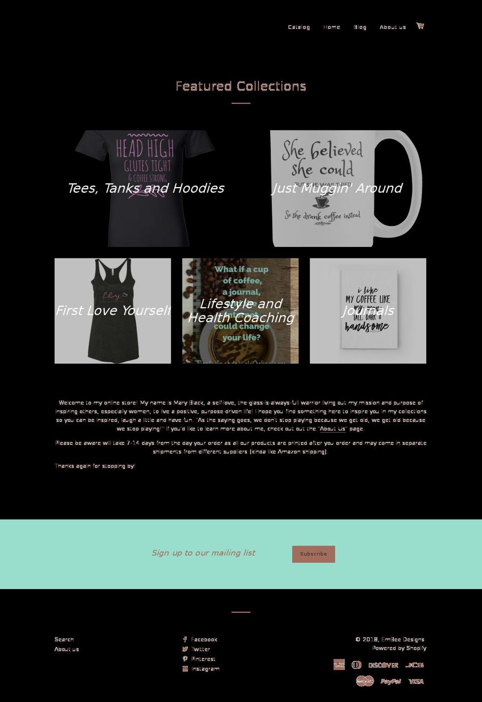embeedesignsboutique.com — Shopify storefront screenshot