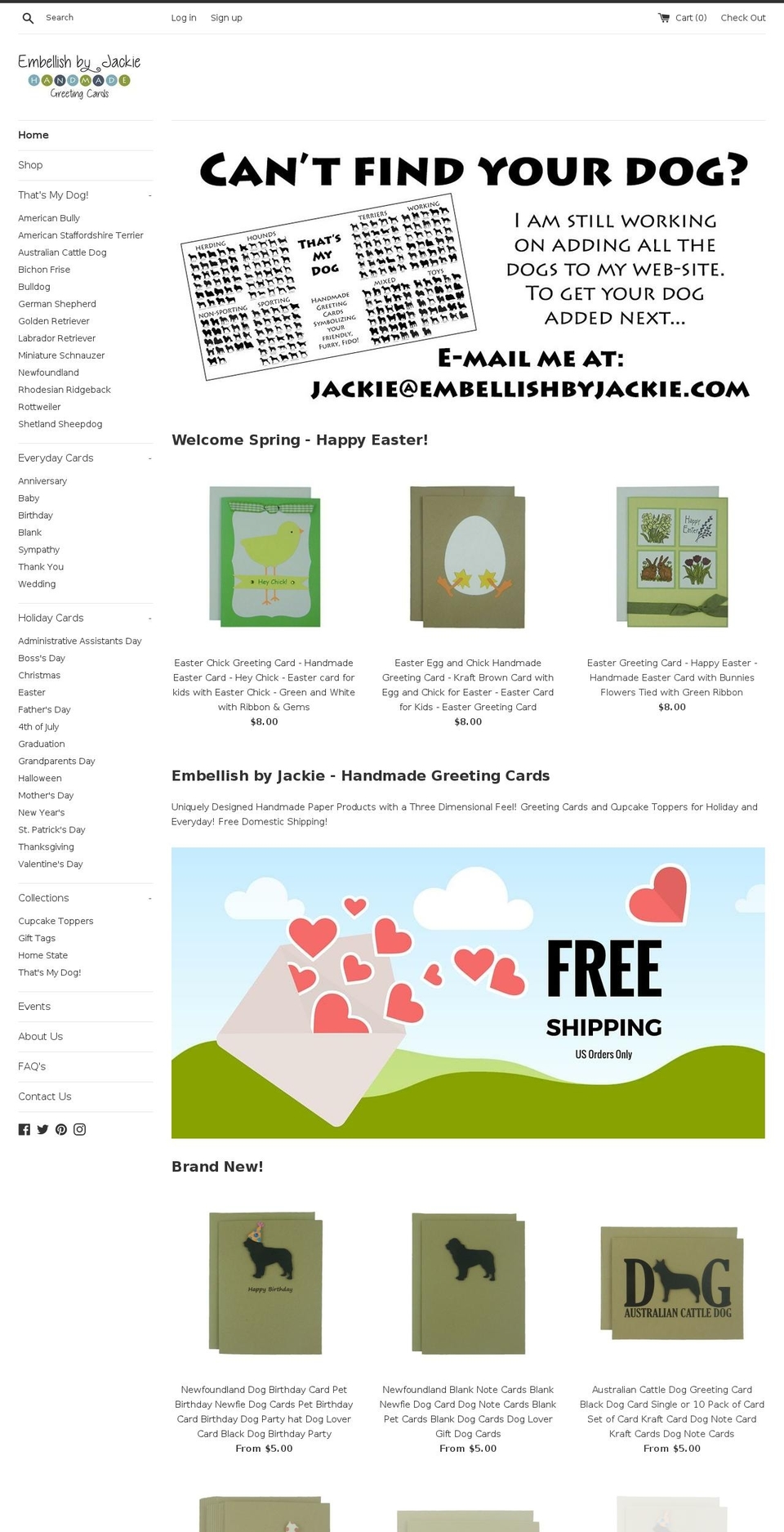 embellishbyjackie.com shopify website screenshot