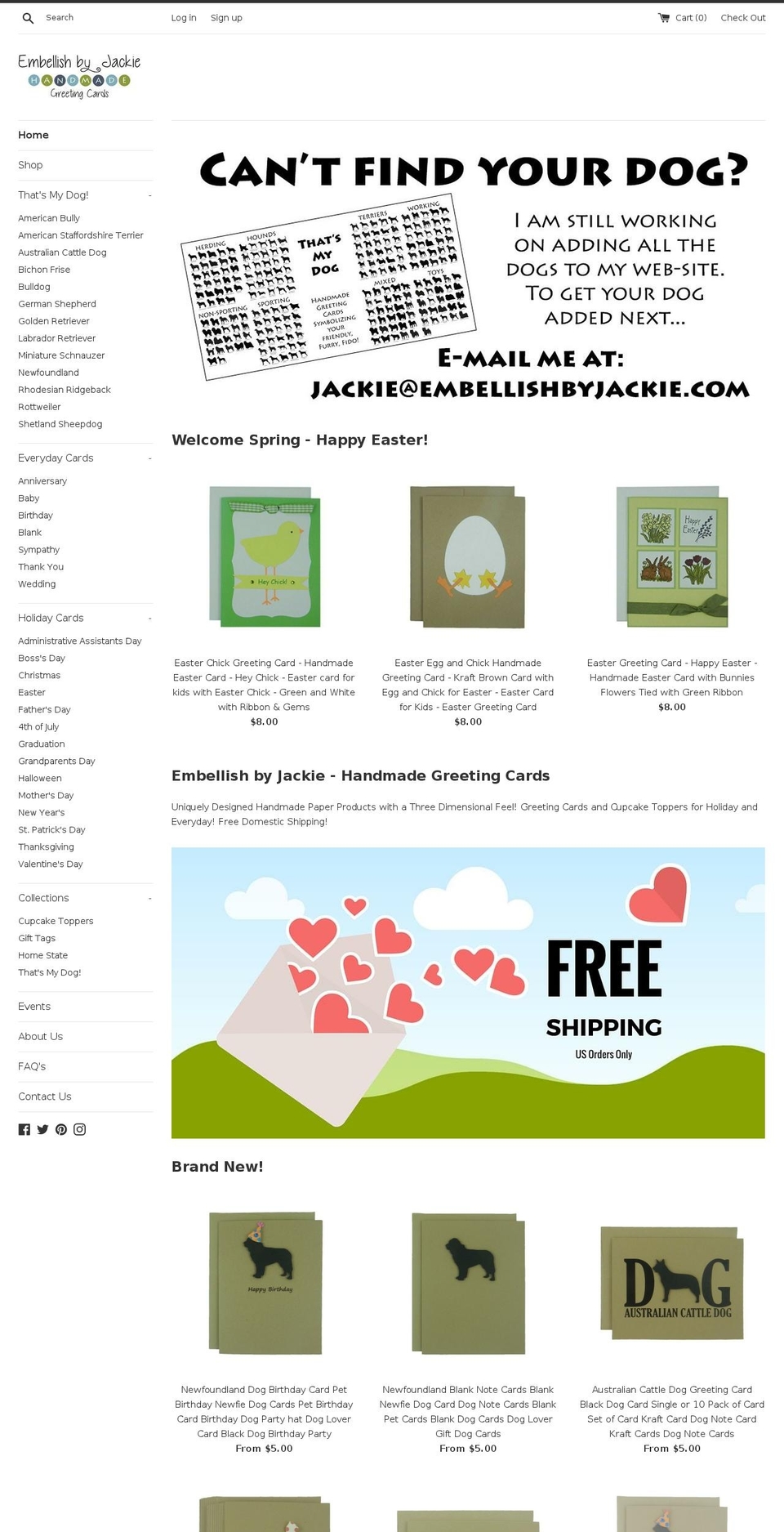 embellishbyjackie.net shopify website screenshot