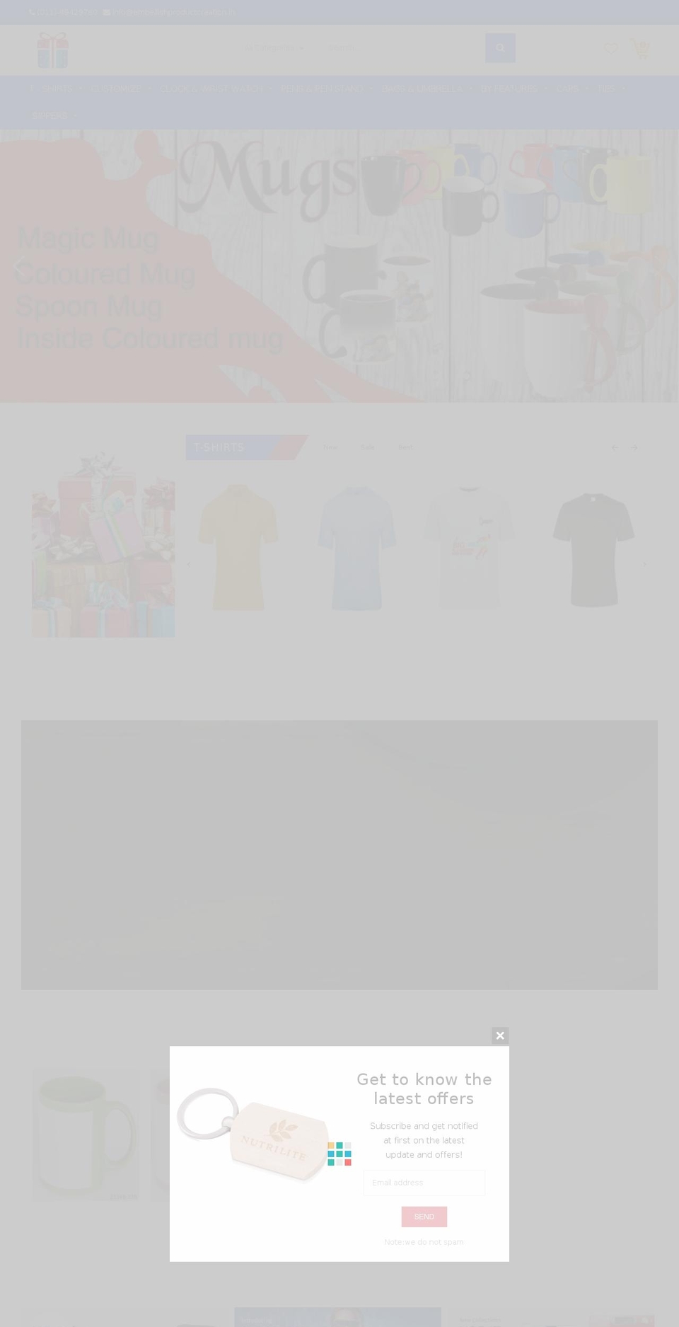 Electrox 2 Shopify theme site example embellishproductcreation.com
