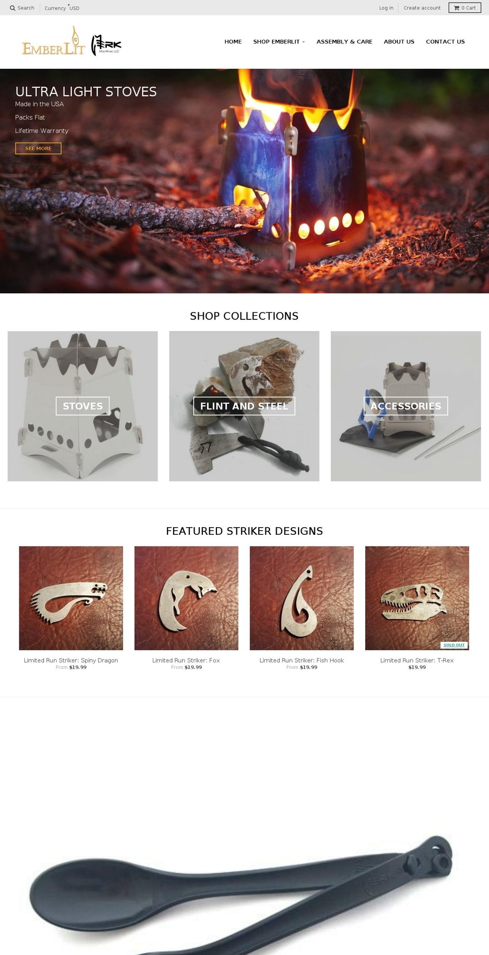 emberlit.myshopify.com shopify website screenshot
