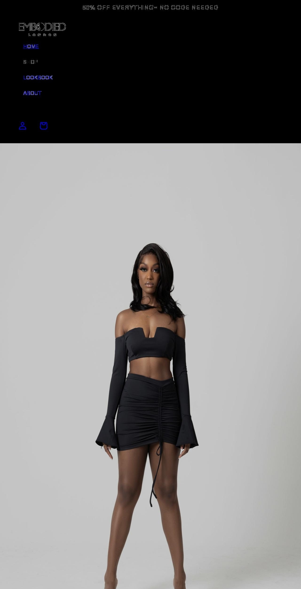 embodiedlondon.com shopify website screenshot