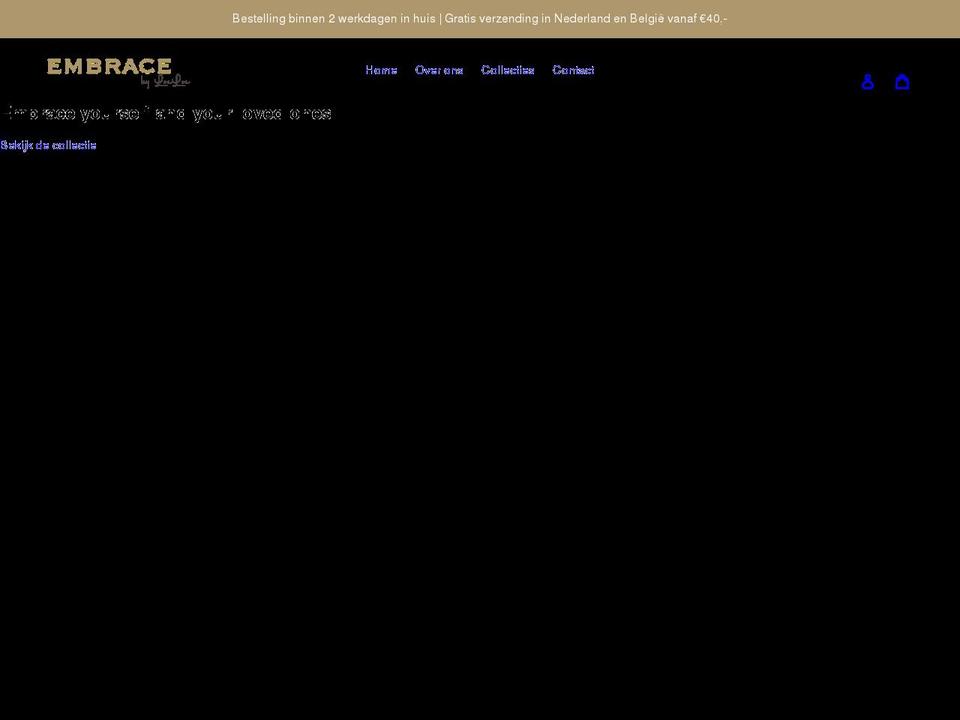 embracebyloeloe.com shopify website screenshot