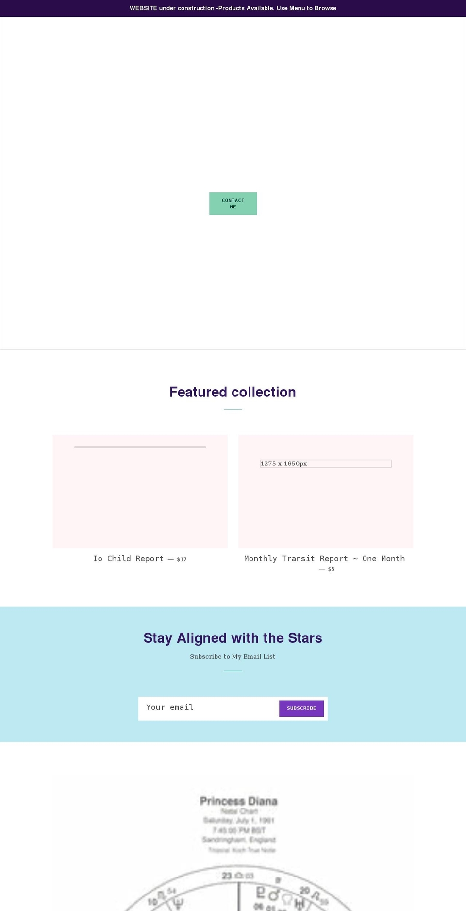 embracetheuniverse.net shopify website screenshot