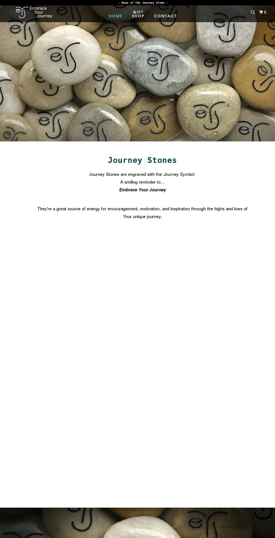 embraceyourjourney.com shopify website screenshot