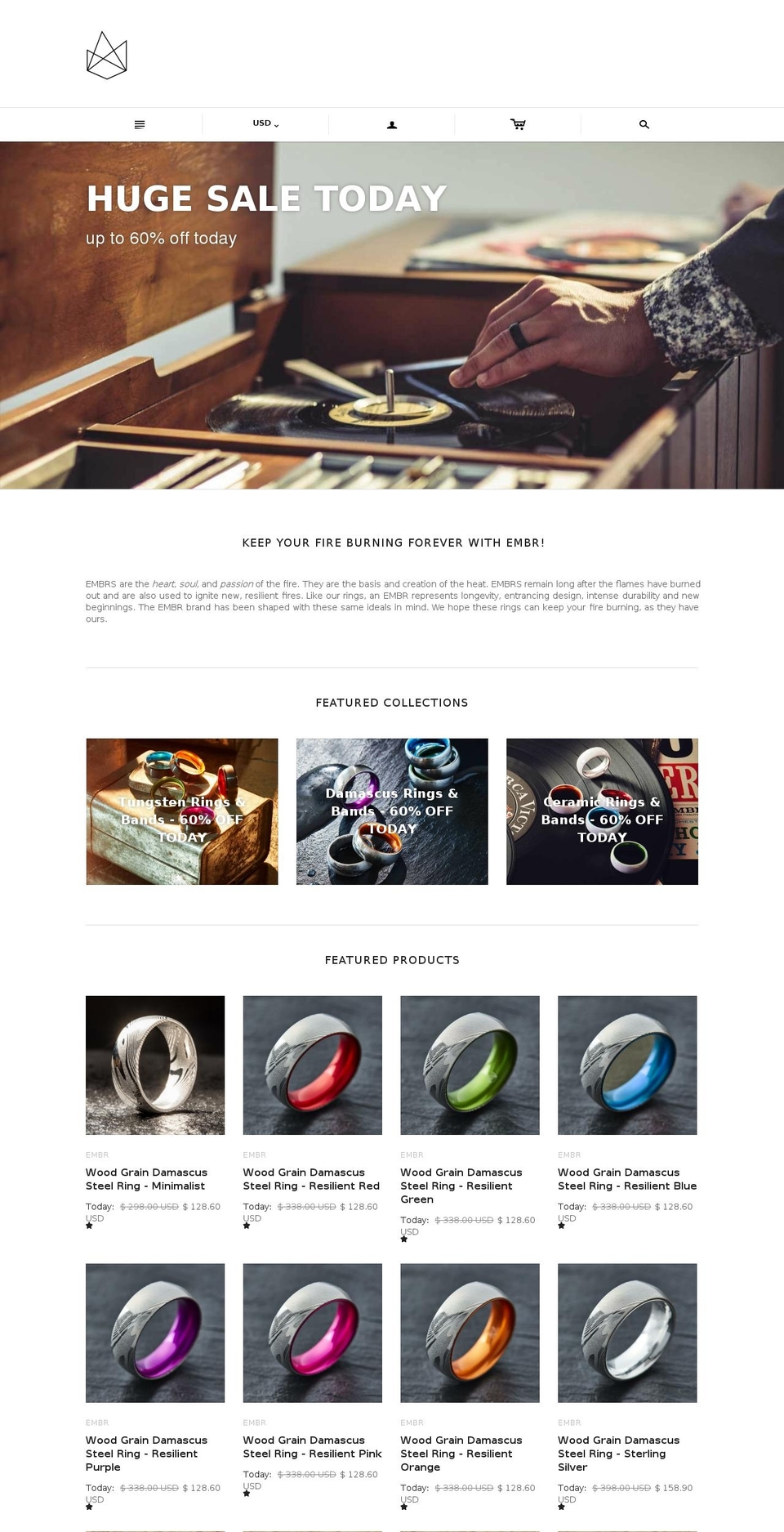 EMBR - V3 (CyberMonday) Shopify theme site example embrbands.com