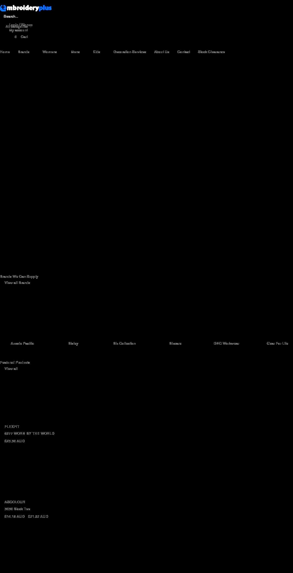 embroideryplus.net.au shopify website screenshot