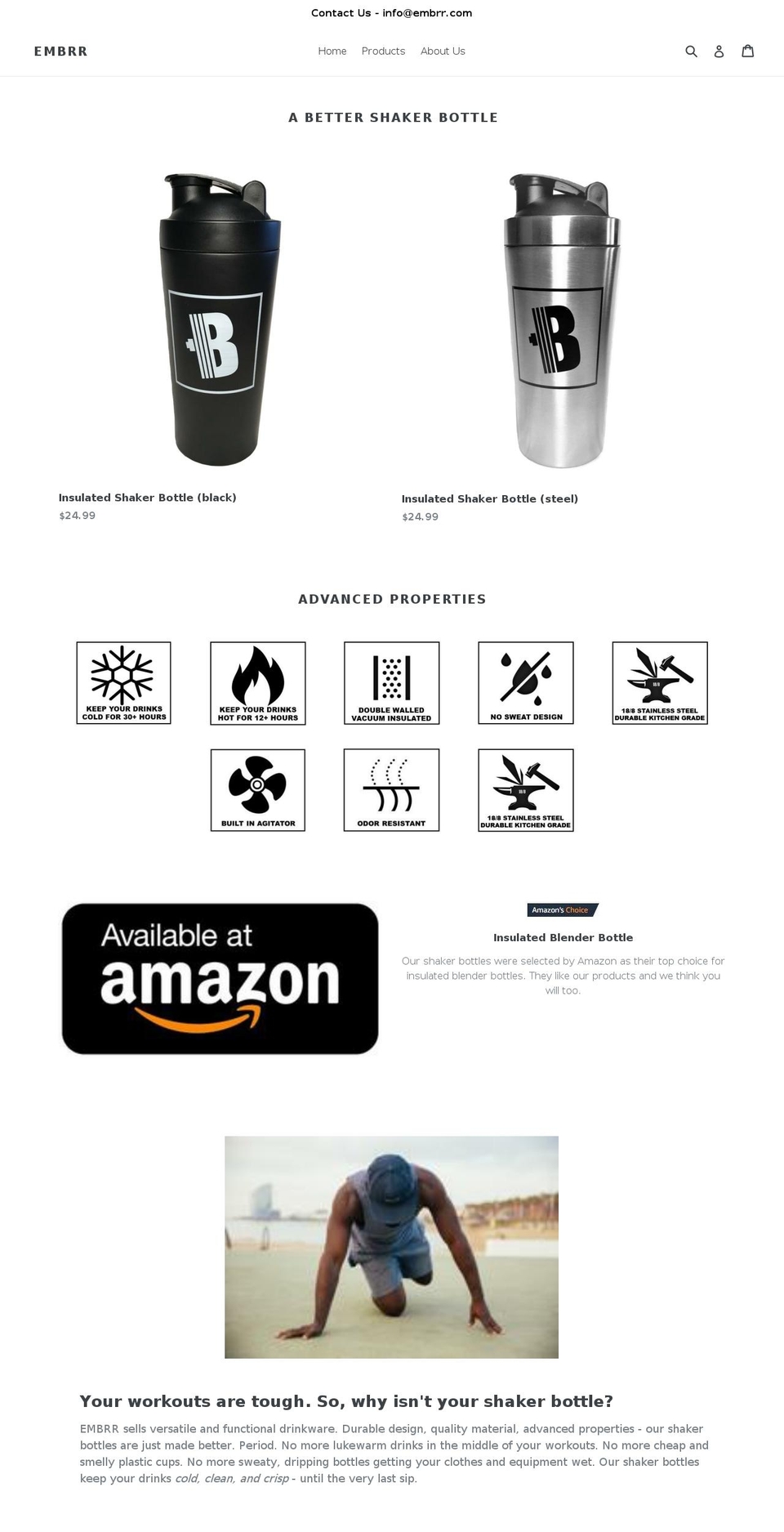 embrr.com — Shopify storefront screenshot