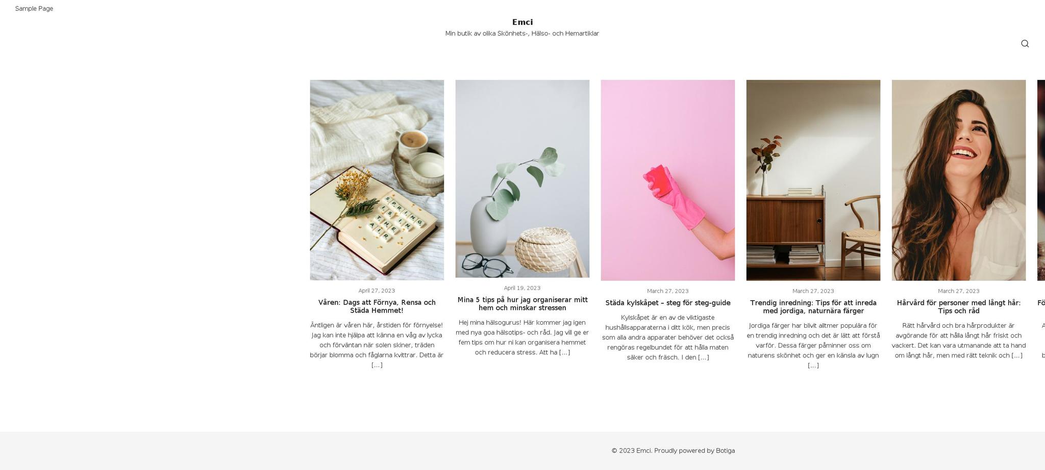 emciboutique.com — Shopify storefront screenshot