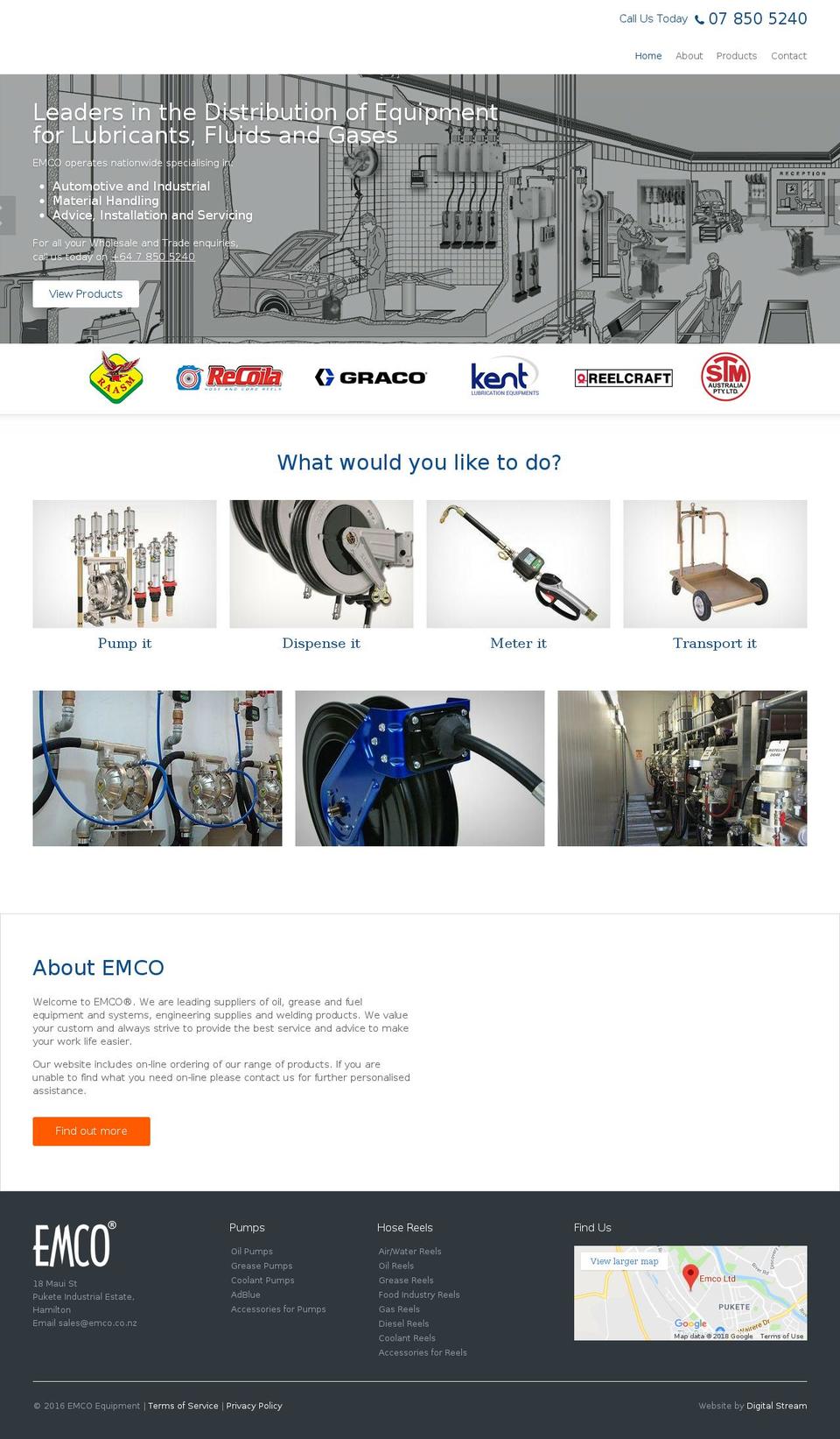 emco.co.nz shopify website screenshot