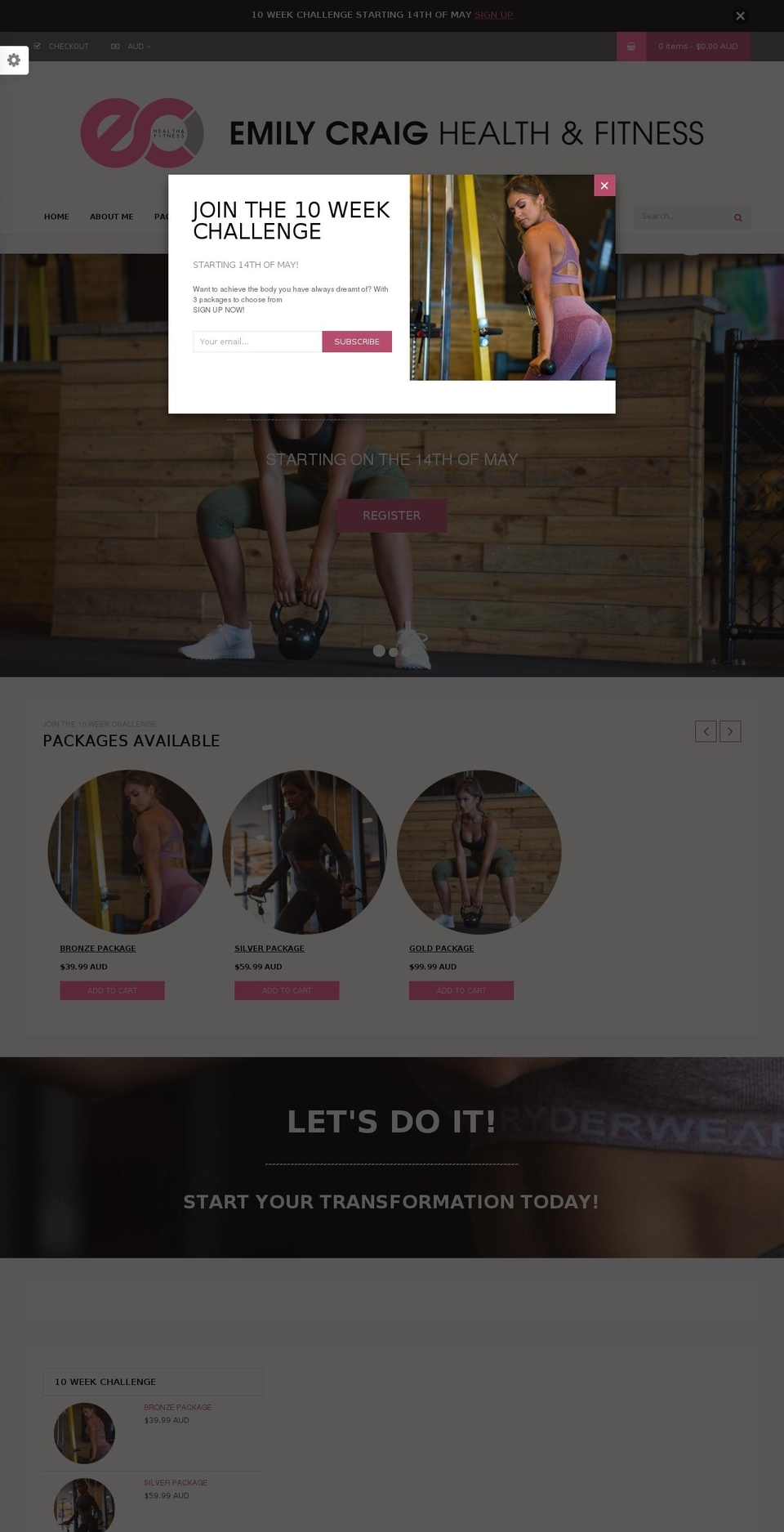 emcraig.com — Shopify storefront screenshot