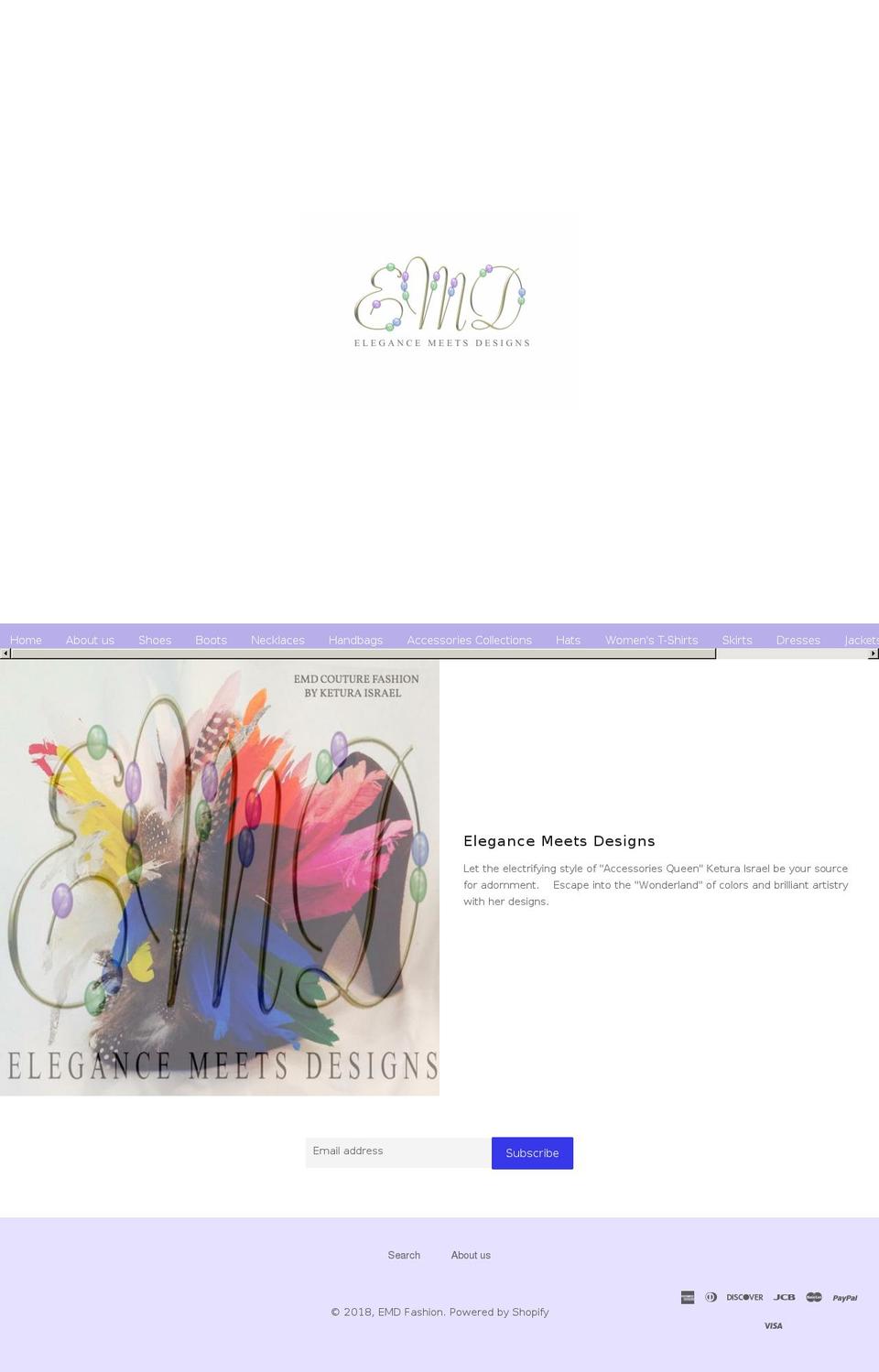 emdfashion.com — Shopify storefront screenshot