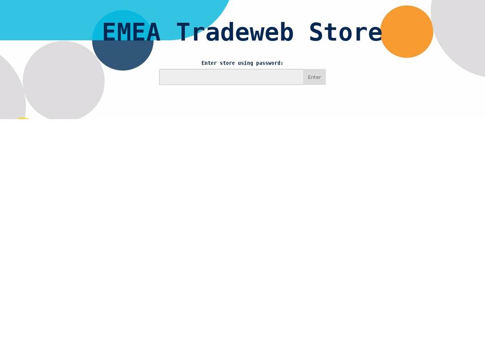 emeatradewebstore.com shopify website screenshot