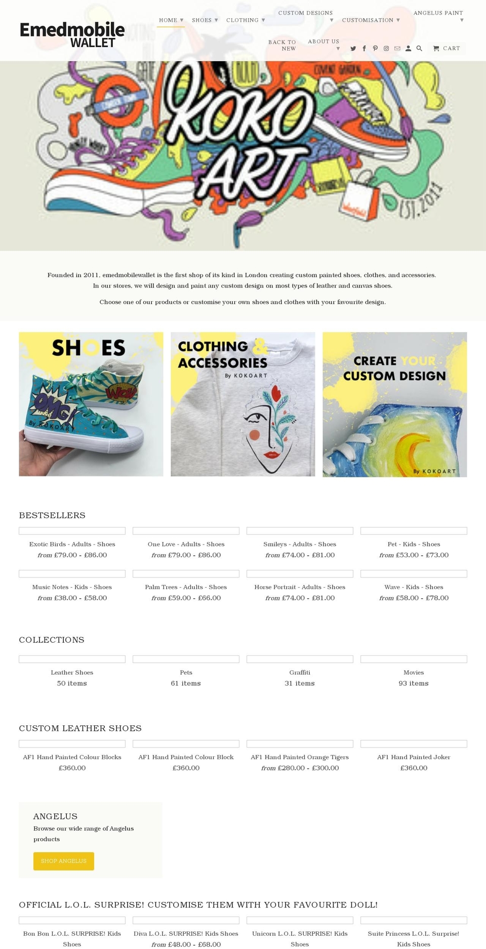 emedmobilewallet.com shopify website screenshot