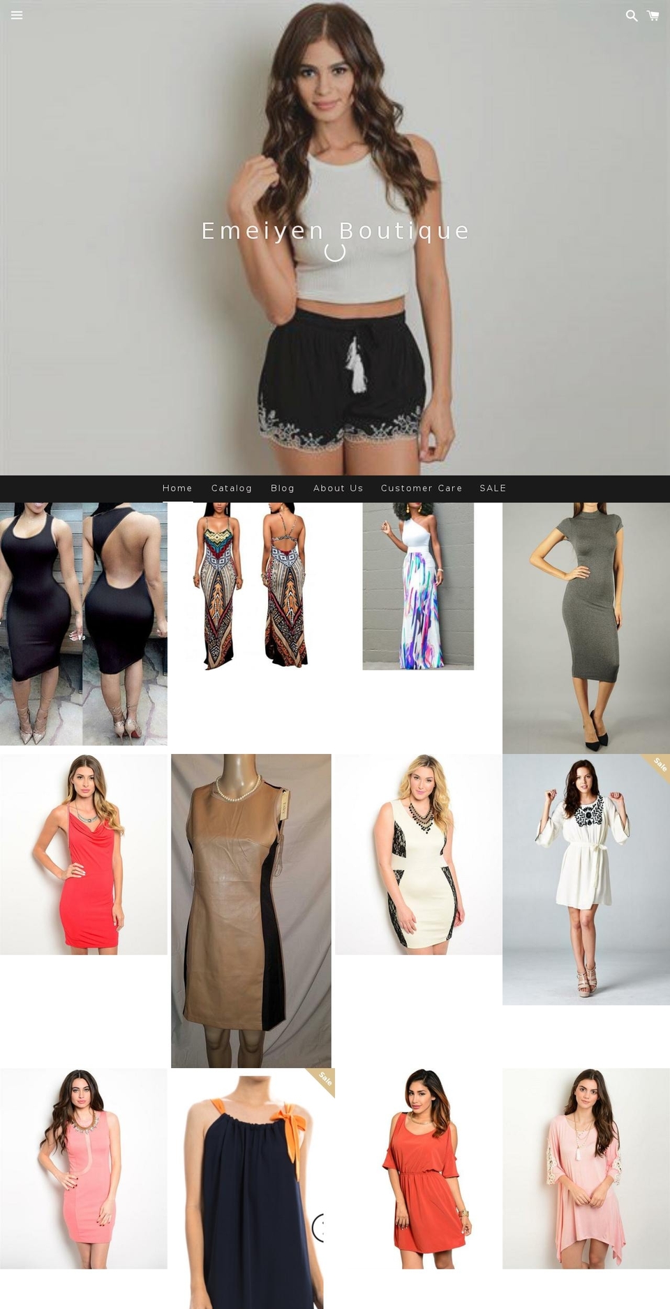 emeiyenboutique.com shopify website screenshot