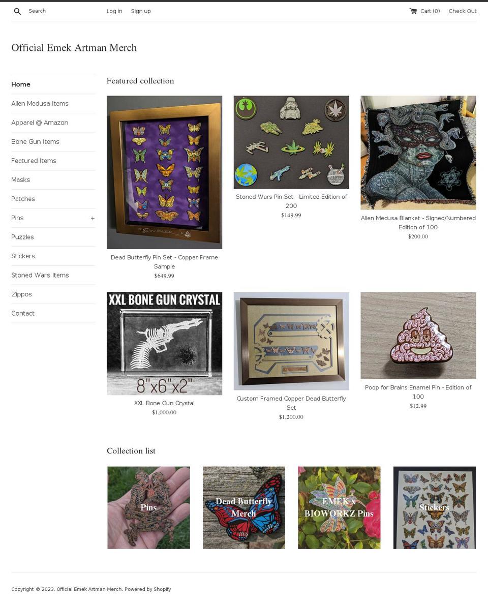 emekmerch.com shopify website screenshot