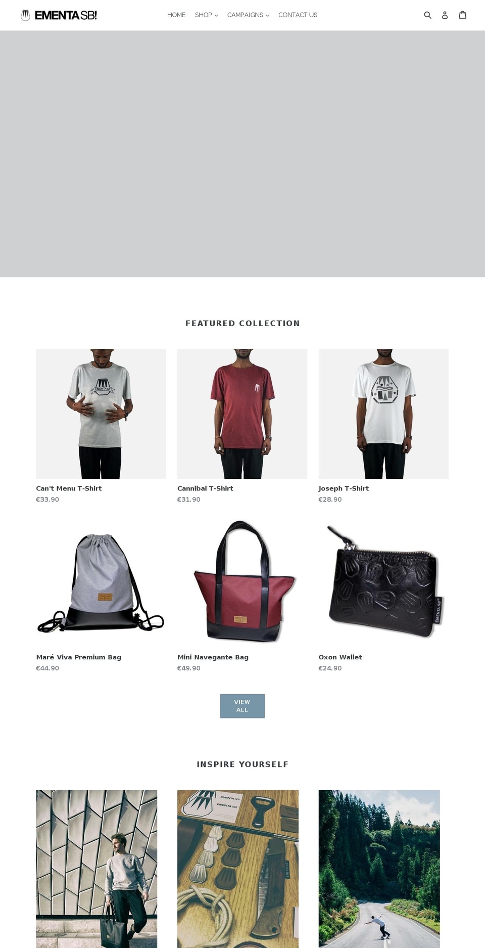 ementasb.com shopify website screenshot