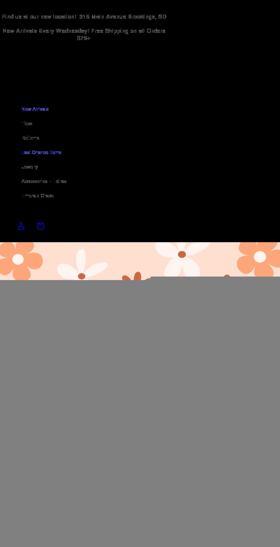 emeraldgraceclothing.com shopify website screenshot