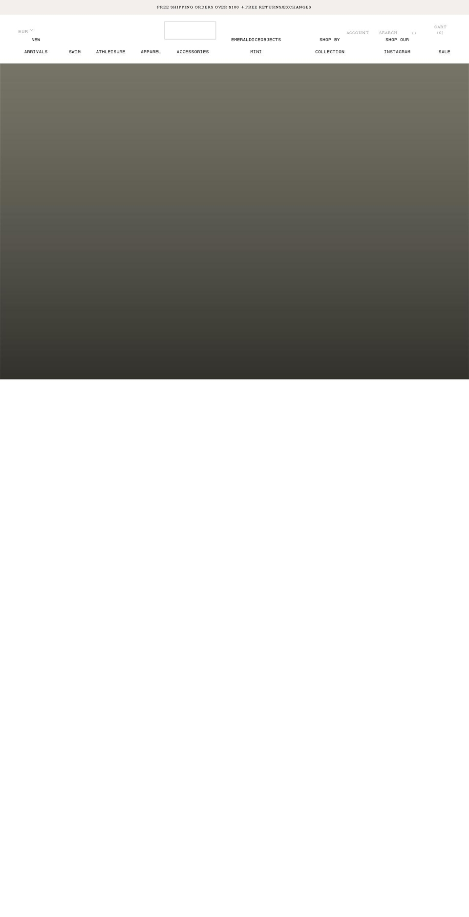 emeraldiceobjects.com shopify website screenshot