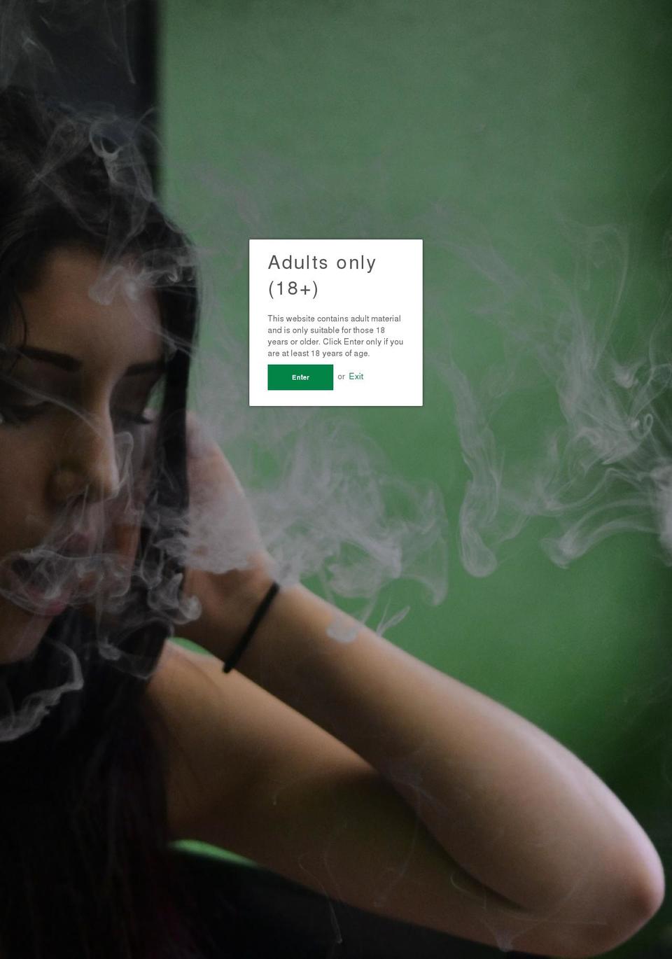 emeraldvapors.com shopify website screenshot