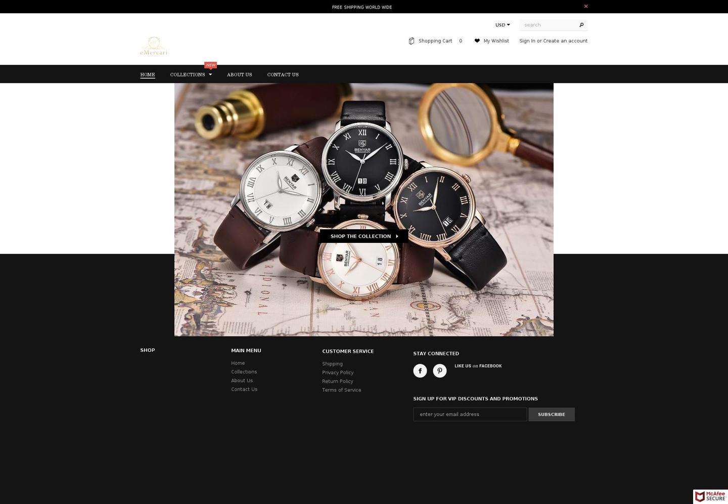 emercarii.com shopify website screenshot