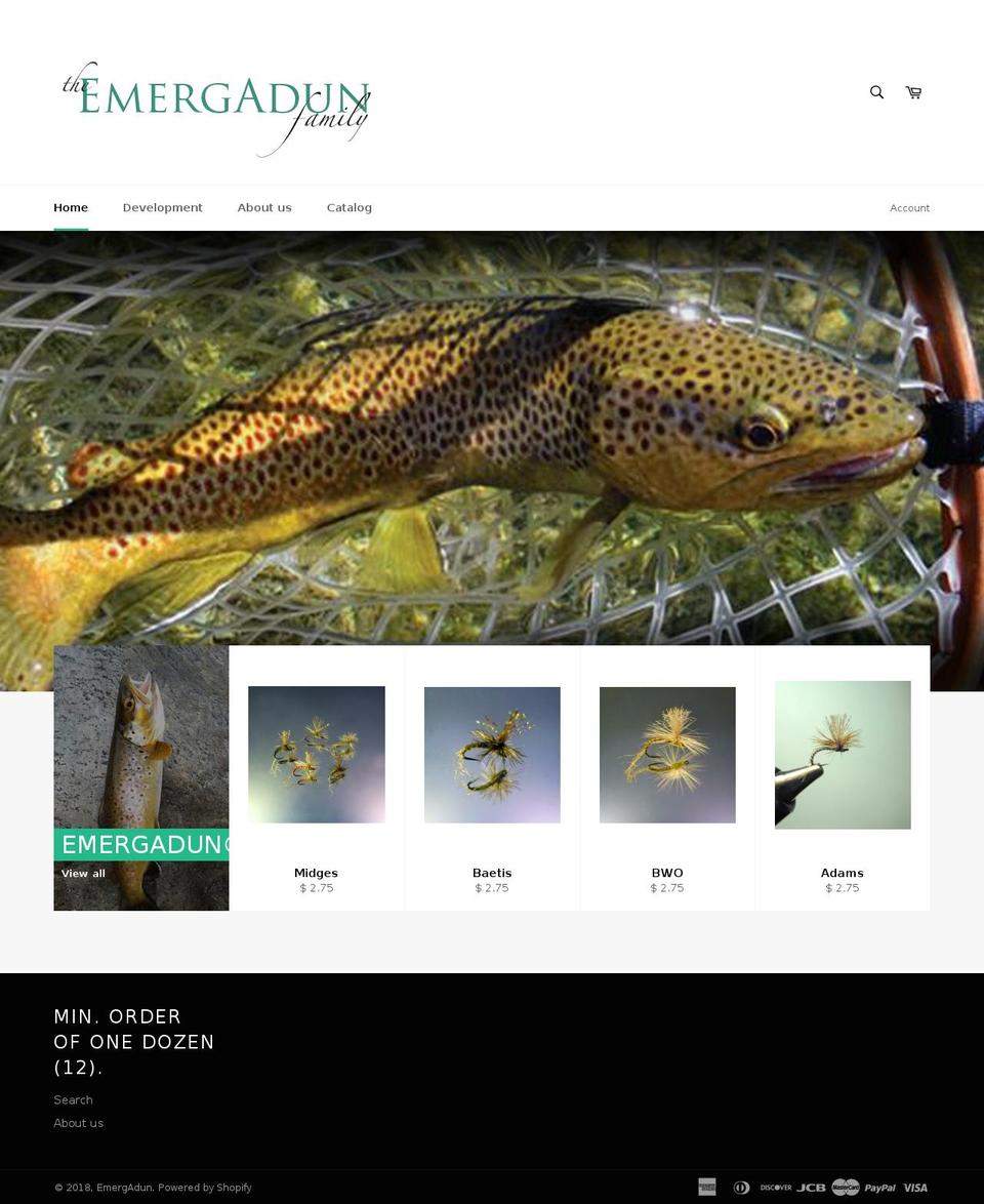 emergadun.com — Shopify storefront screenshot