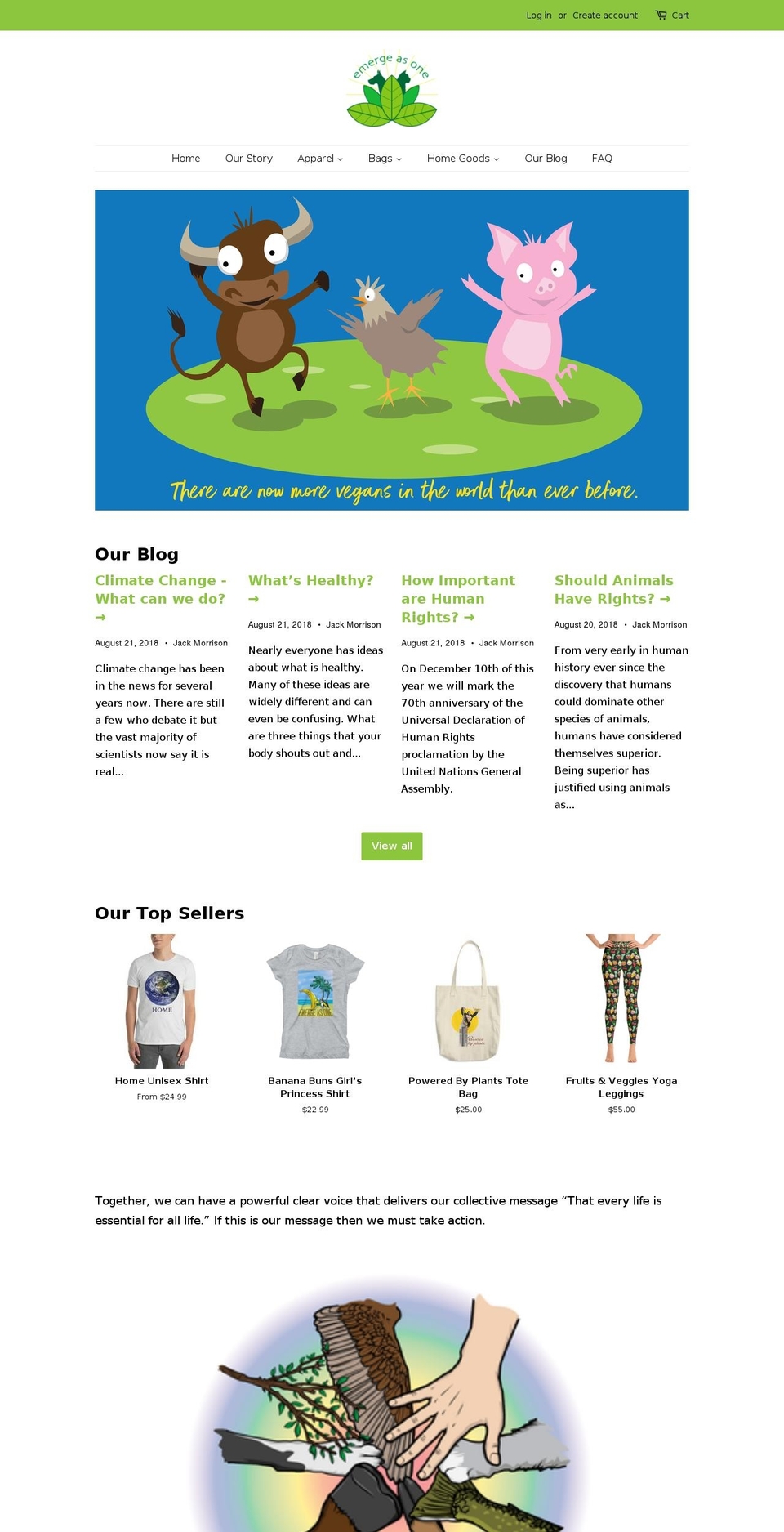 emergeasone.com — Shopify storefront screenshot
