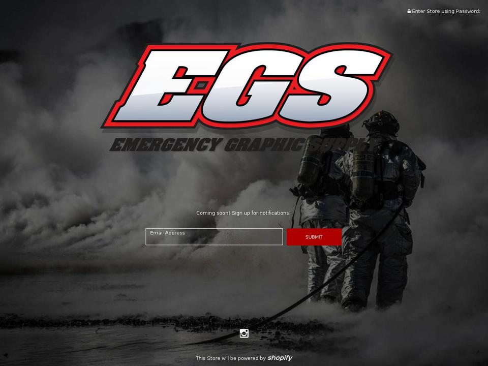 emergencygraphicsupply.com shopify website screenshot