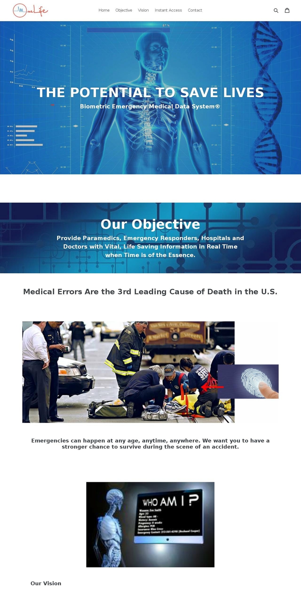 emergencymedicaldata.com — Shopify storefront screenshot
