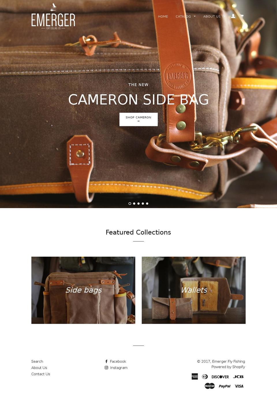 emergerflyfishing.com shopify website screenshot
