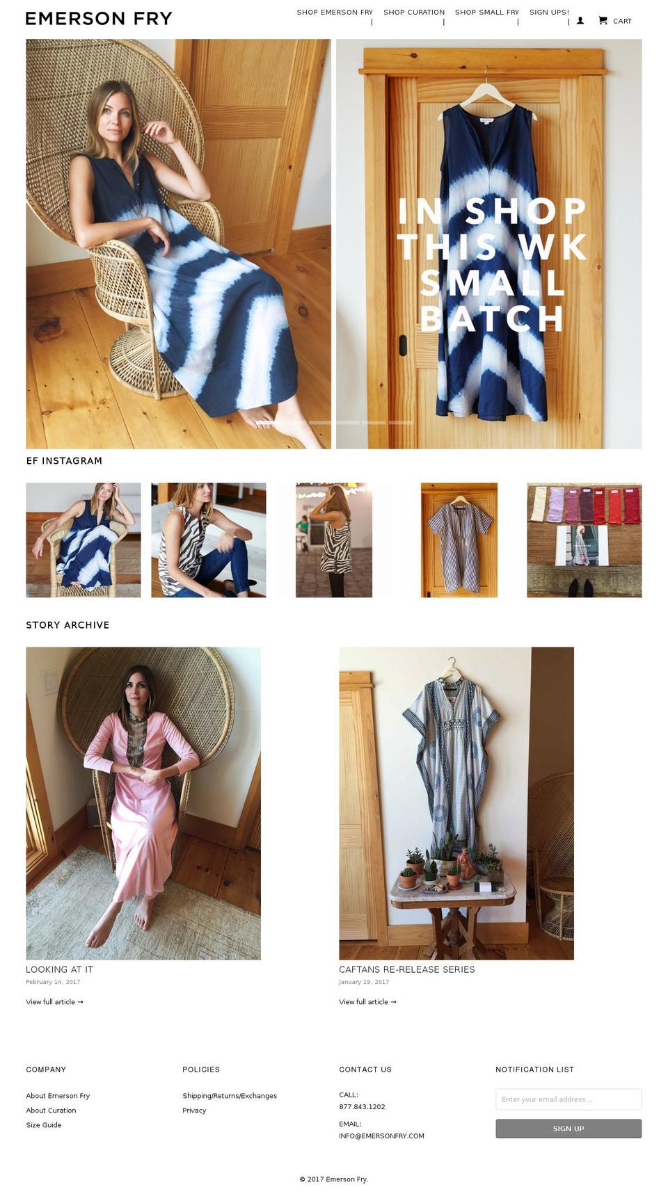 emersonfry.com shopify website screenshot