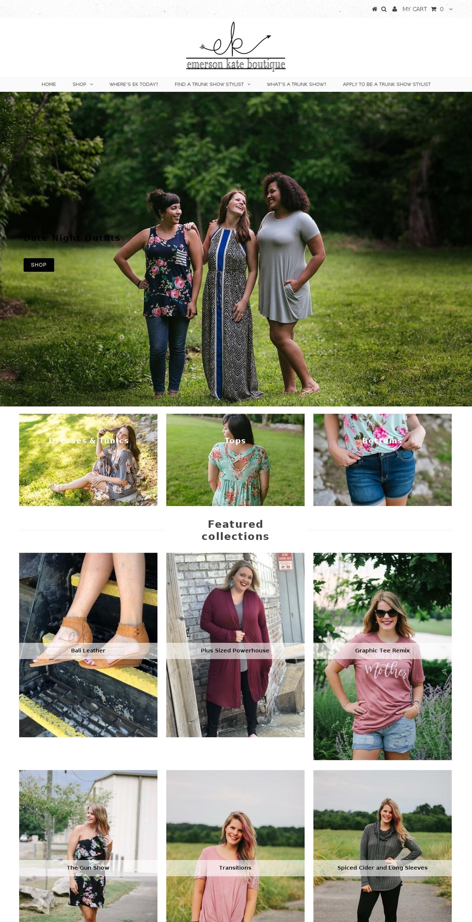 emersonkateboutique.com shopify website screenshot