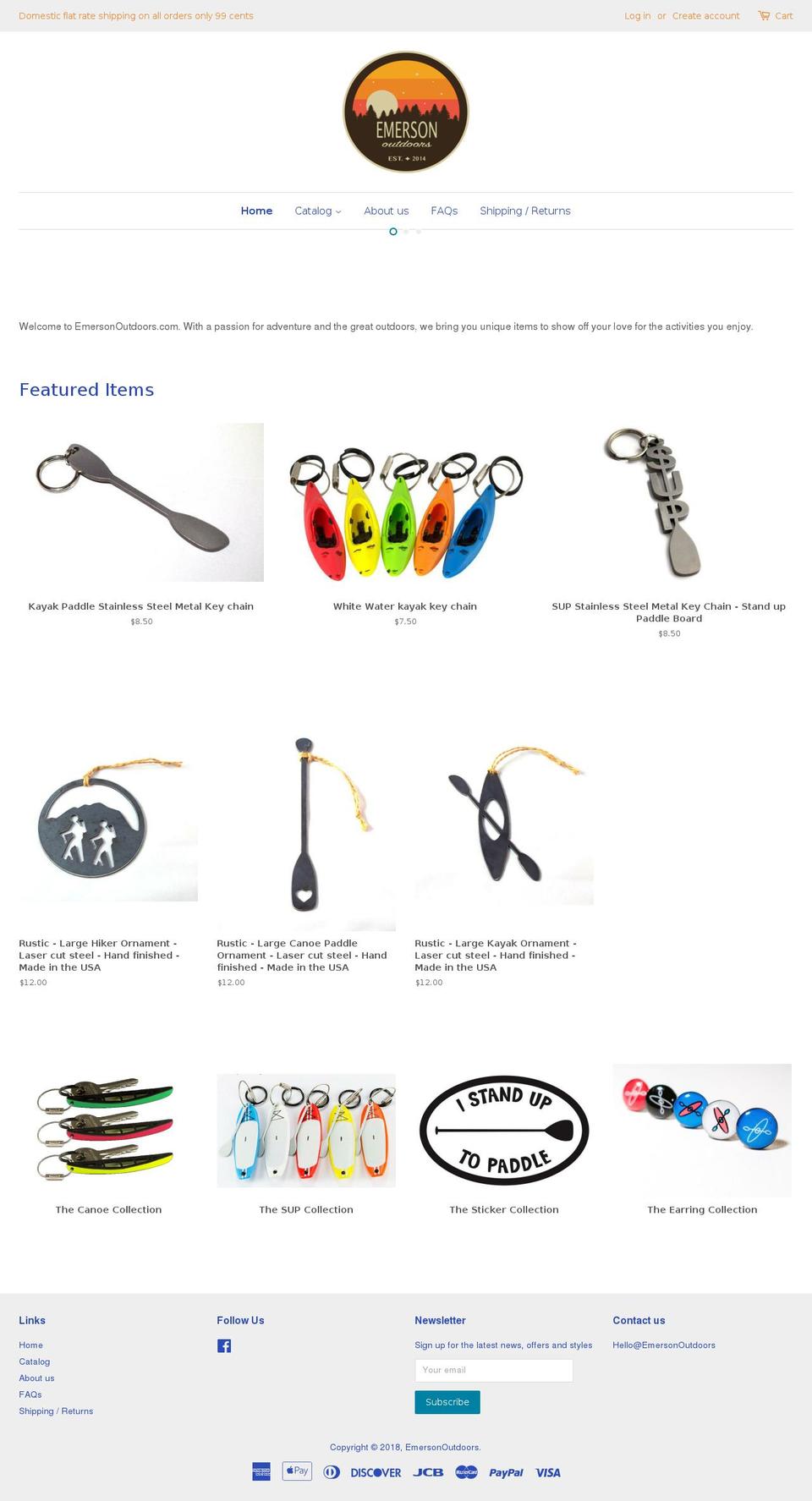 emersonoutdoors.com shopify website screenshot